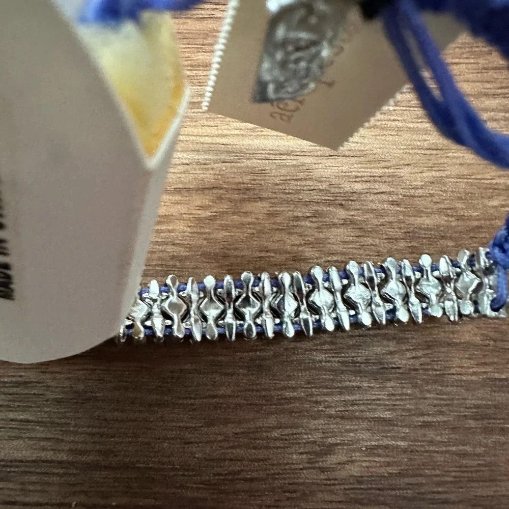 Aeropostale Gem and Cord Adjustable Bracelet